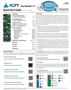 Eco-Smart Quick Start Guide